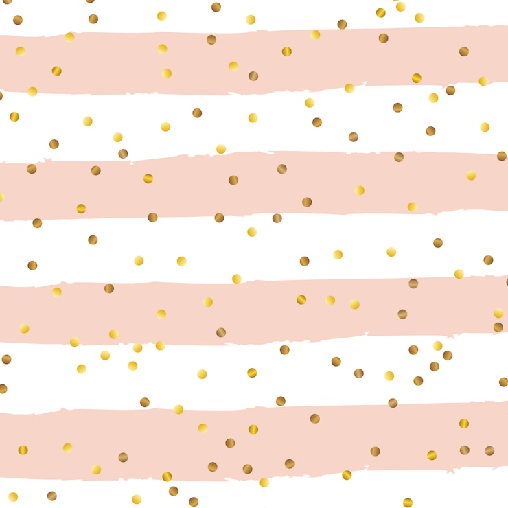 Free Vector gold confetti on grunge striped background 