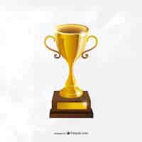 Free vector gold cup trophy