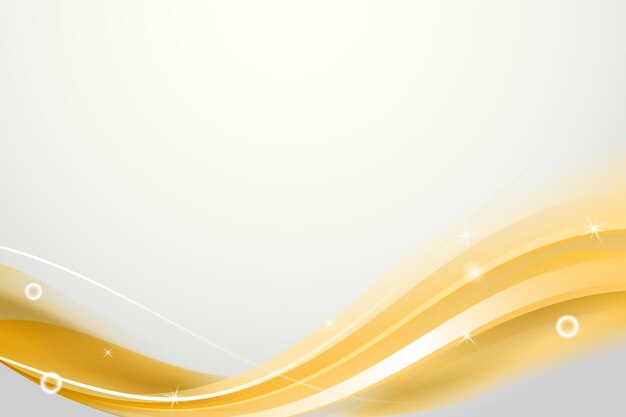 Gold curve frame template