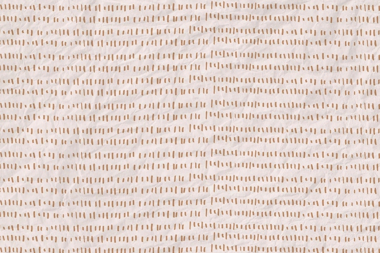 Free Vector gold dashed line pattern on crumpled paper textured background