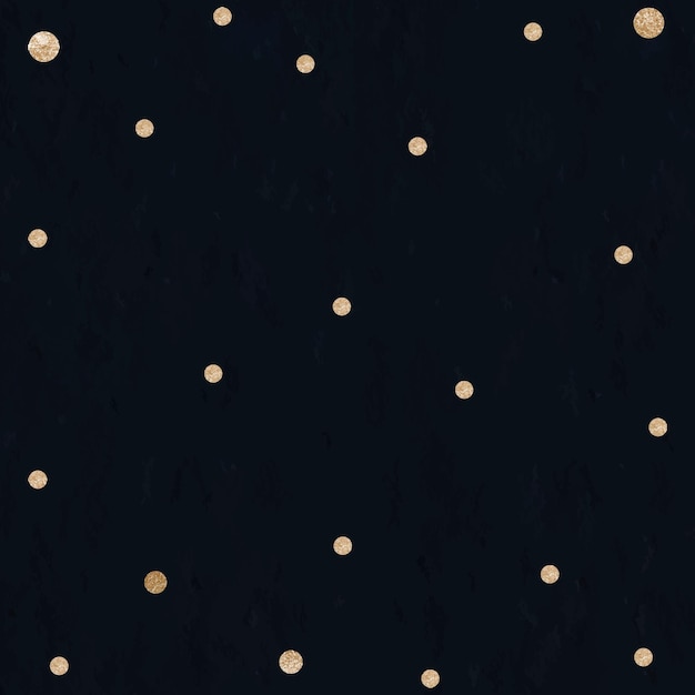 Gold dots black background psd for social media