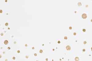 Free vector gold dots celebration background