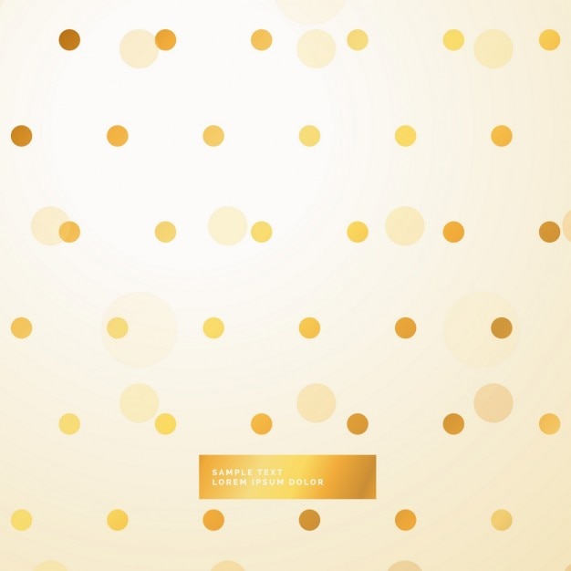 Free vector gold dots on a white background