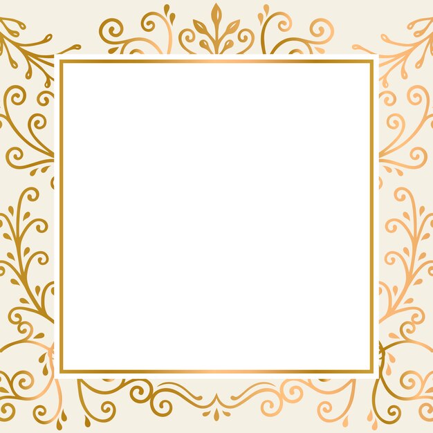 Gold frame background