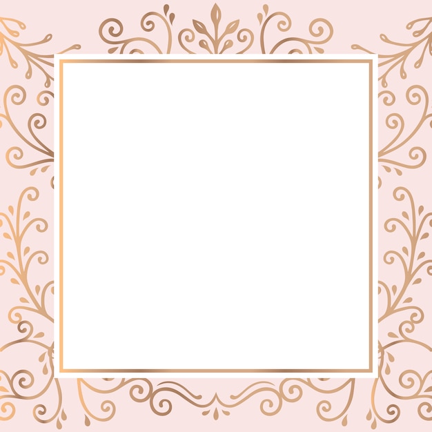 Free vector gold frame background