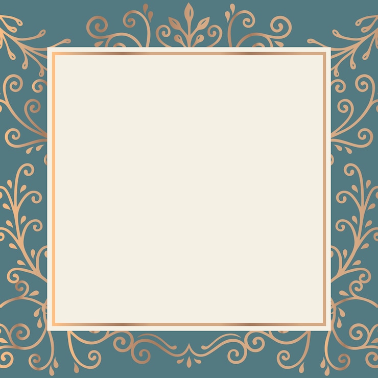 Free Vector gold frame background