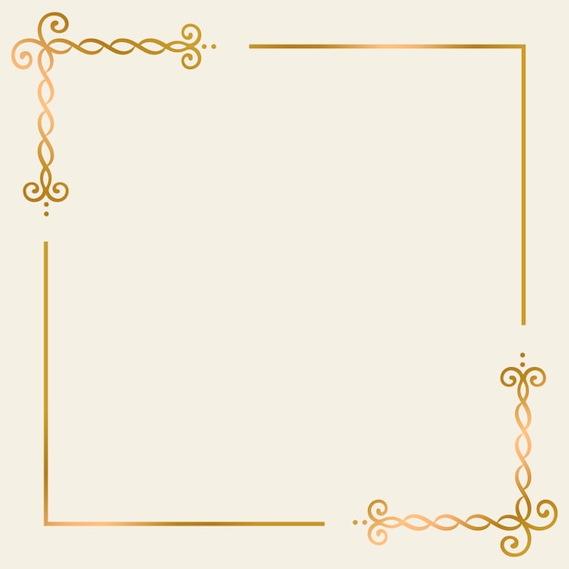 Gold frame background