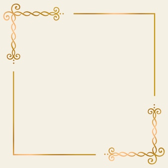 Gold frame background