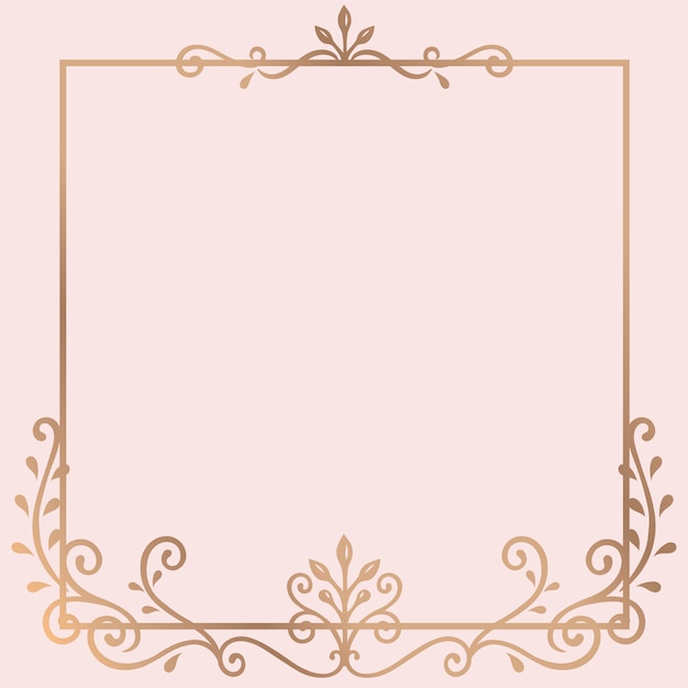 Free vector gold frame background
