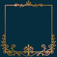 Free vector gold frame background