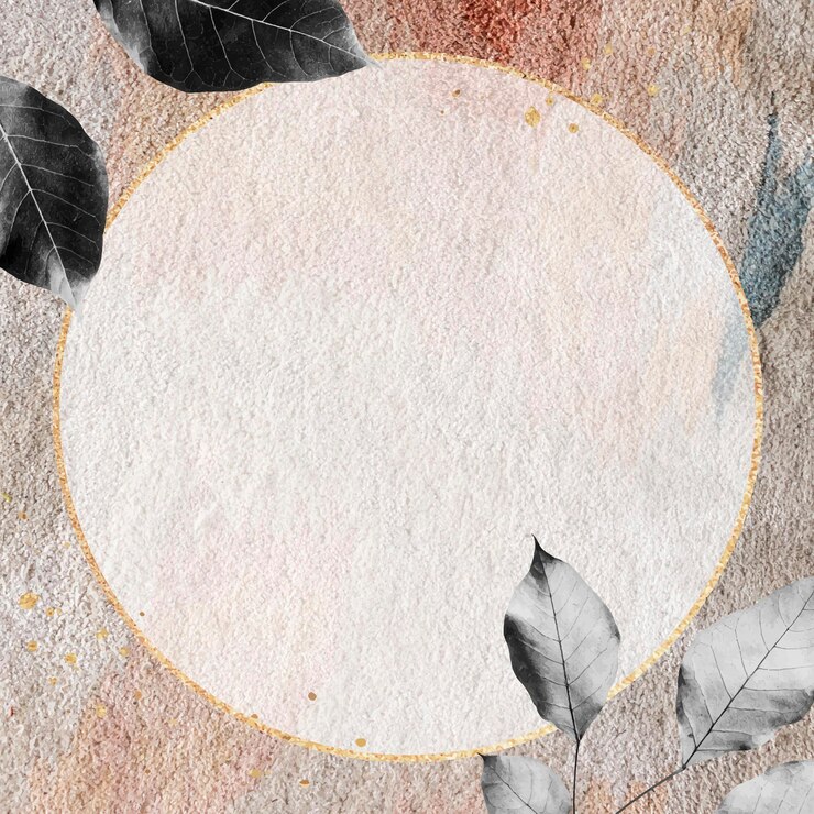 Free Vector gold frame on an earth tone patterned carpet