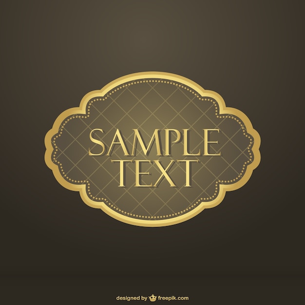 Free vector gold frame vector