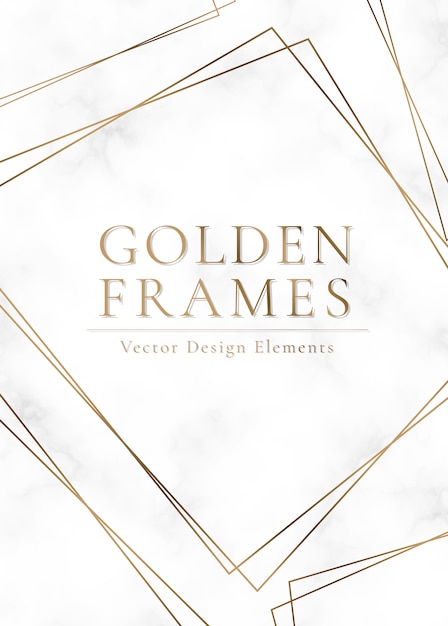 Gold framed background