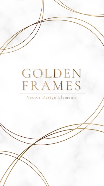 Gold framed background