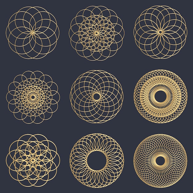 Золотые геометрические круги
