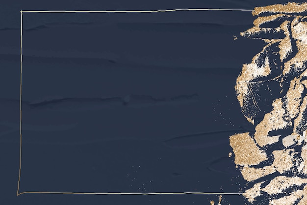 Рамка золотой блеск на фоне военно-морского флота