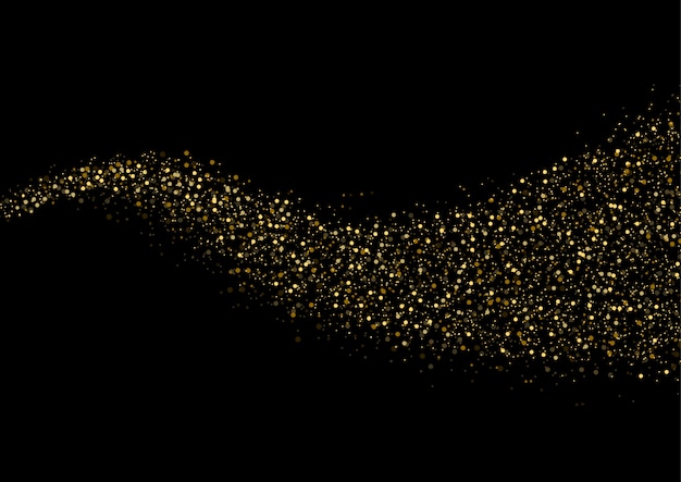 黒の背景に分離されたゴールドラメテクスチャ プレミアムベクター 黒の背景に分離されたゴールドラメテクスチャ プレミアムベクター