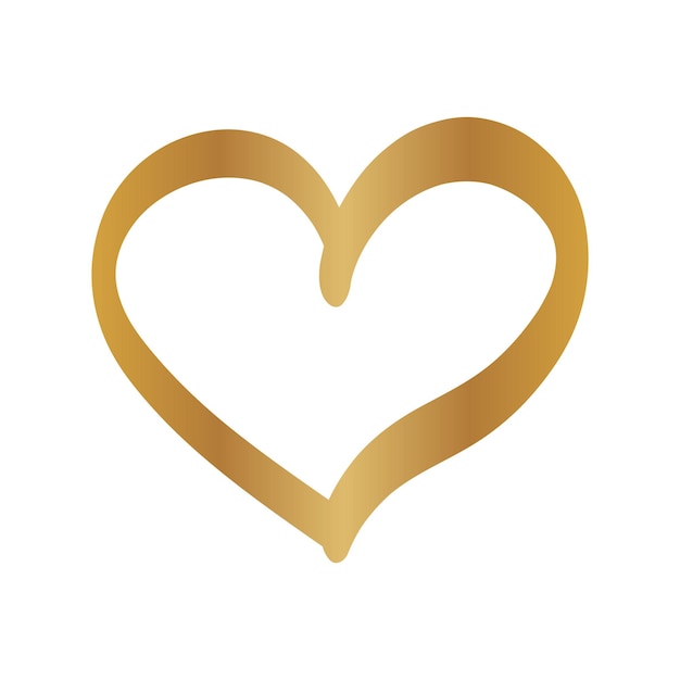 Free vector gold gradient hearts circle frame