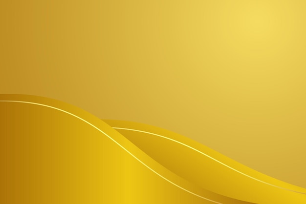 Gold gradient wavey abstract background