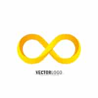 Free vector gold infinite logo