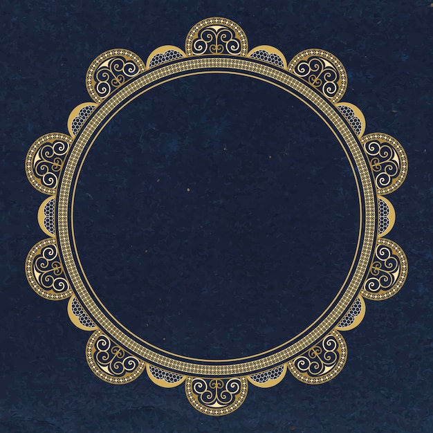 Бесплатное векторное изображение Золотая кружевная салфетка, женский классический дизайн вектор