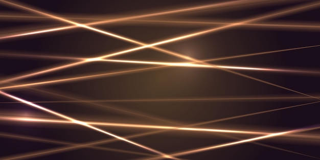 Gold laser light beam