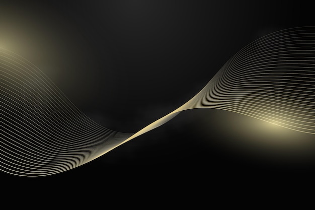Бесплатное векторное изображение Золотой роскошный фон