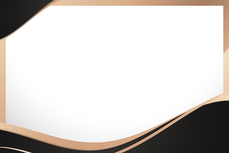 Free Vector gold luxury frame background, white modern design vector