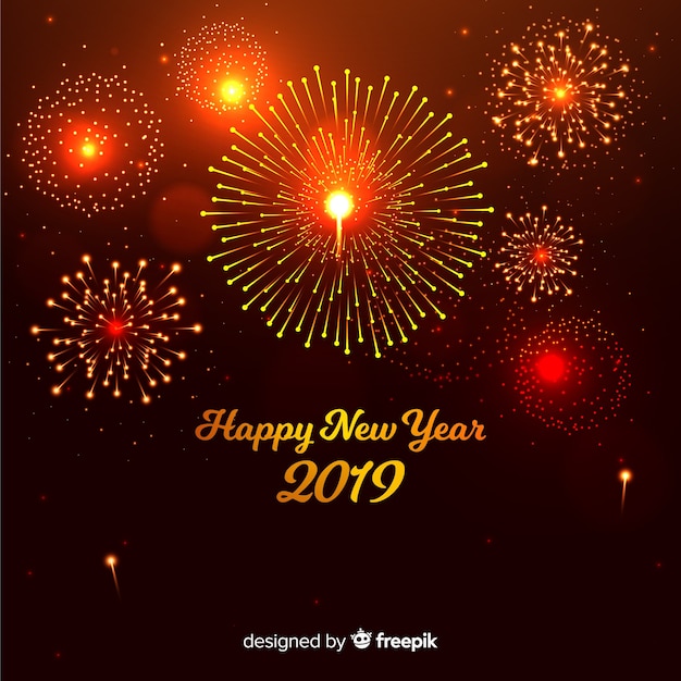 Gold new year background