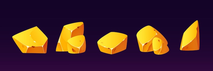 Free Vector gold nugget for mine and treasure
