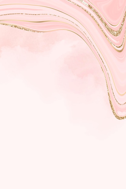 Free vector gold and pink fluid patterned background