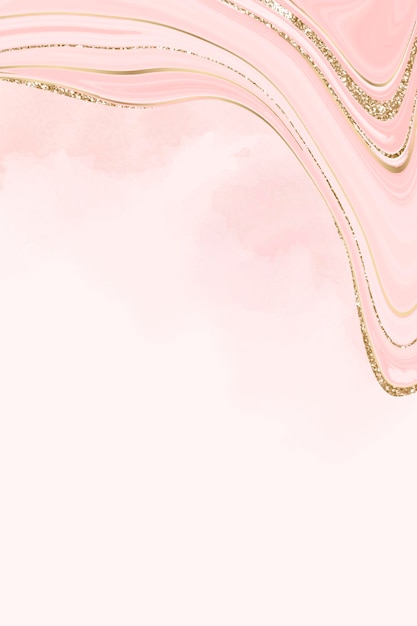 Gold and pink fluid patterned background