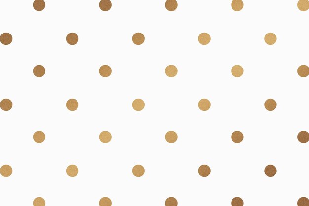 Gold polka dot glittery pattern background