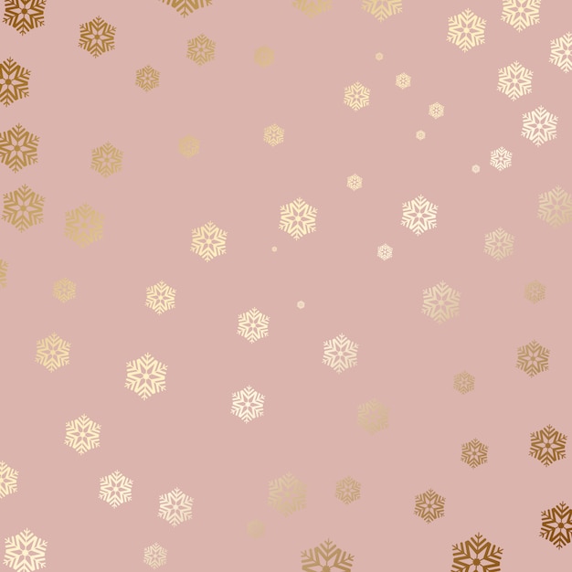 Gold snowflake background 