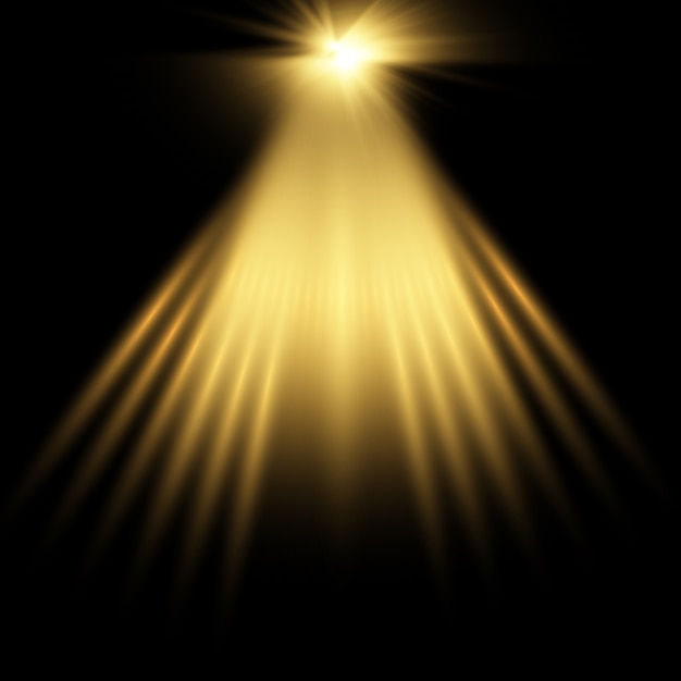 Gold spotlight background