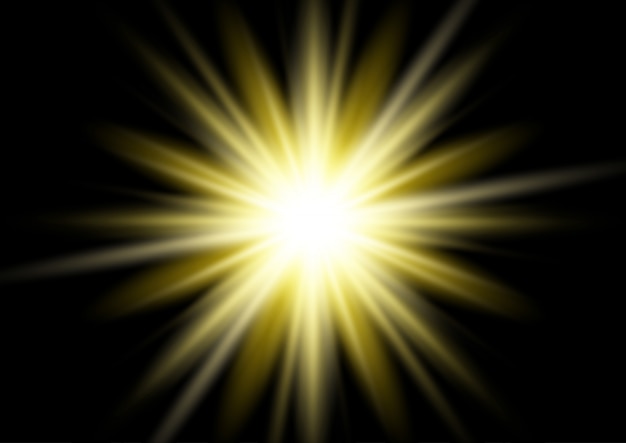 Gold starburst background 