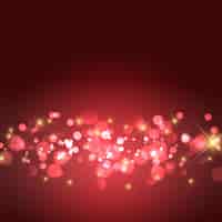 Free vector gold stars and bokeh lights background