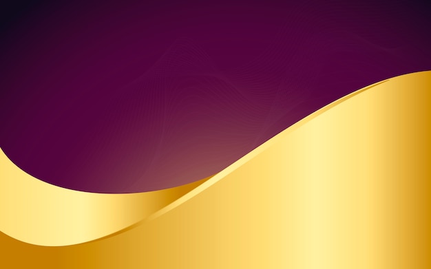 Gold wave abstract background illustration