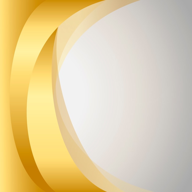 Gold wave abstract background illustration