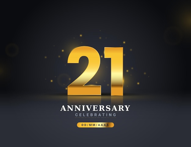 황금 21 주년 배경