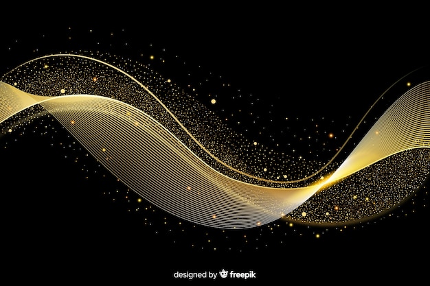 Golden abstract background