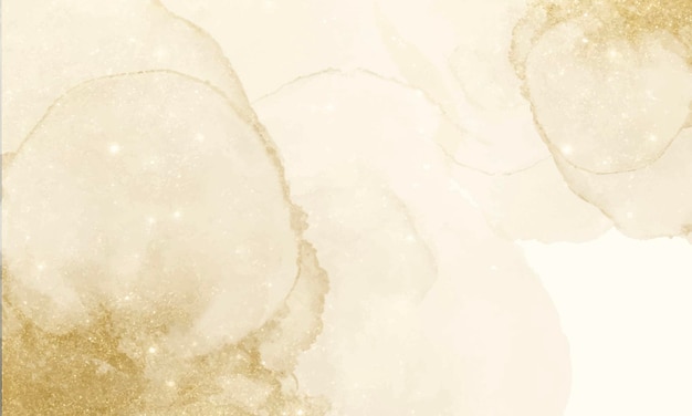 Золотой спирт фон чернил. абстрактная живопись жидкого искусства