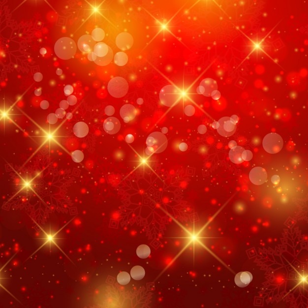 Бесплатное векторное изображение Золотой и красный фон боке