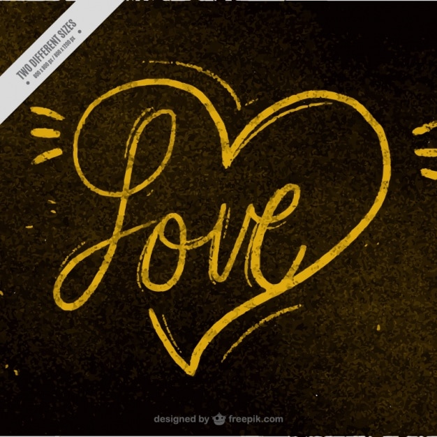 Free vector golden background of love