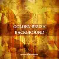 Free vector golden background with brush strokes