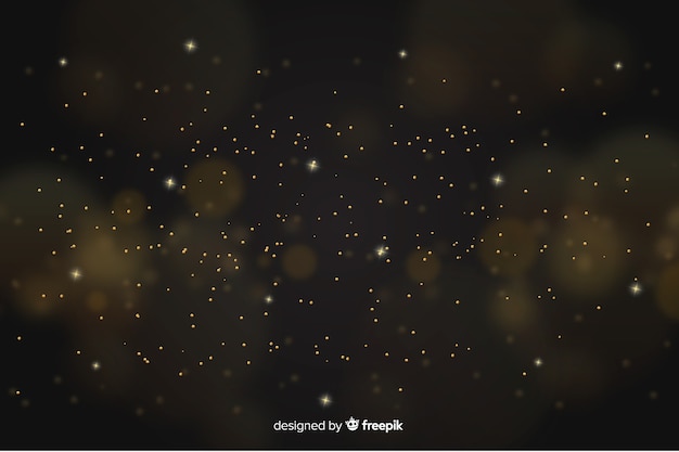 Golden background with golden particles