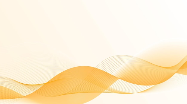 golden background with gradient and abstract waves