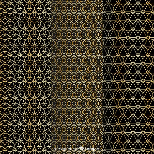 Golden and black luxury pattern