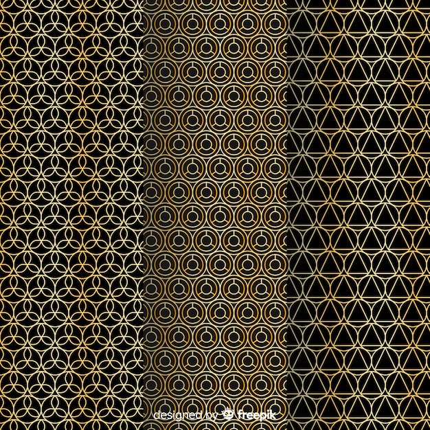 Golden and black luxury pattern