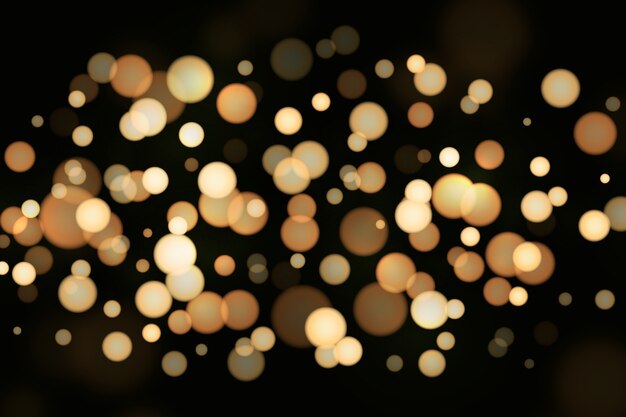 Golden bokeh background